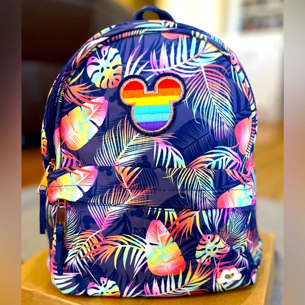 NWOT Rainbow Disney Collection Pride Mickey Mouse Mini Backpack Sold Out - Picture 1 of 8